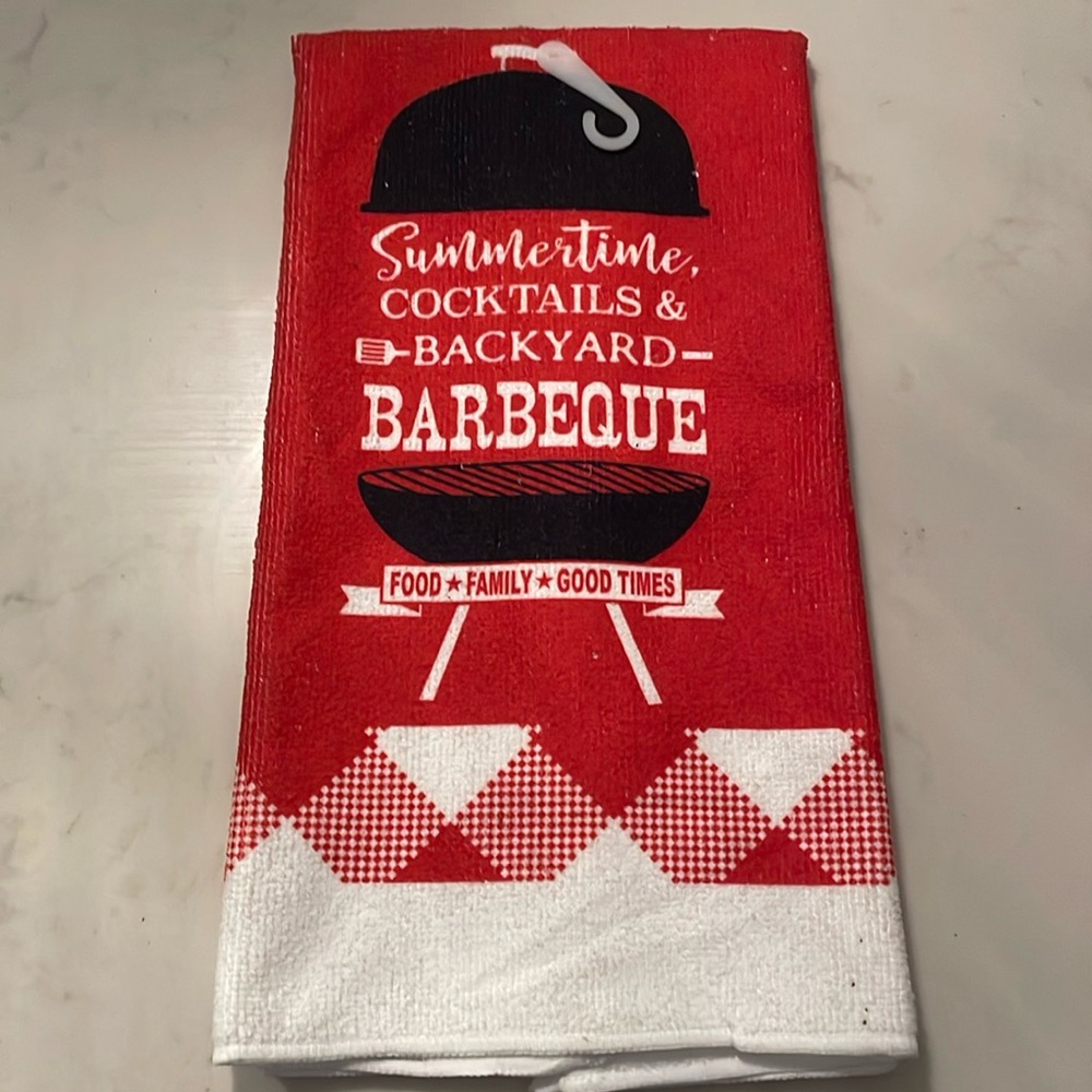 NWT BBQ dish towel